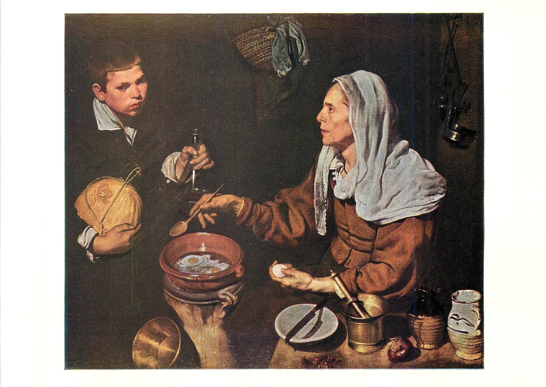 CPM Velazquez An Old Woman Cooking Eggs National Gallery of Scotland