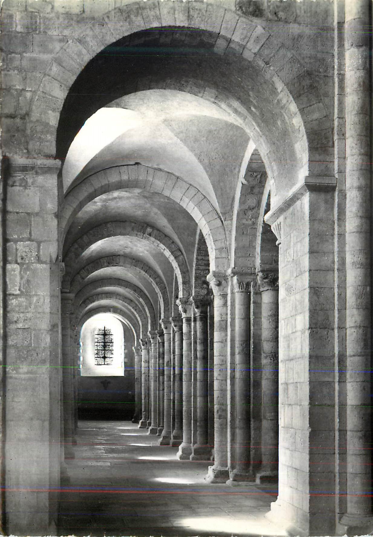 CPM Lessay (Manche) Eglise Abbatiale (XIe XIIe s) Bas Cote Sud
