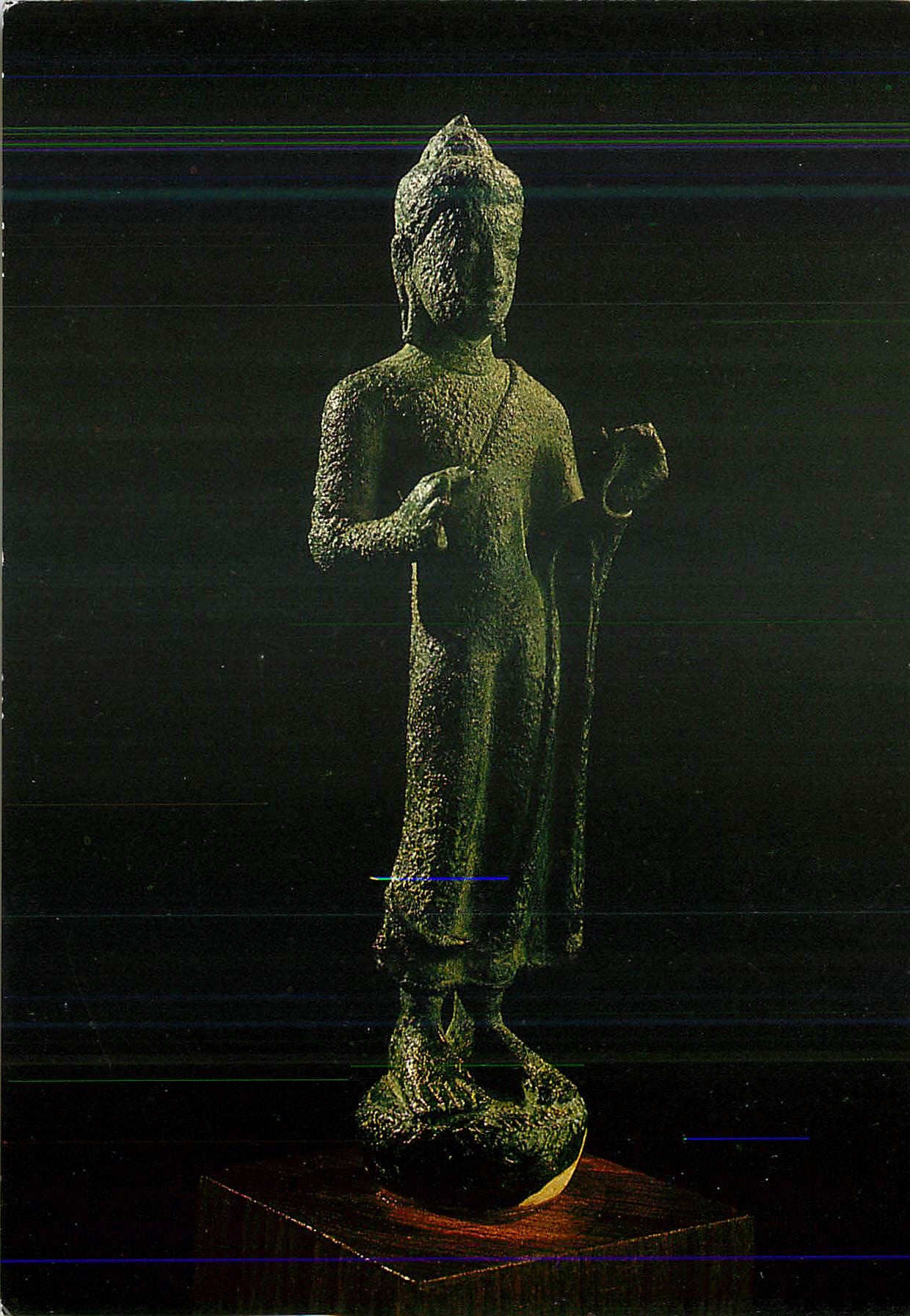 CPM Buddha in Argumentation Found at Ban Na Fai Muang District Chai Ya Phum Province Bronze Height 17.5cm