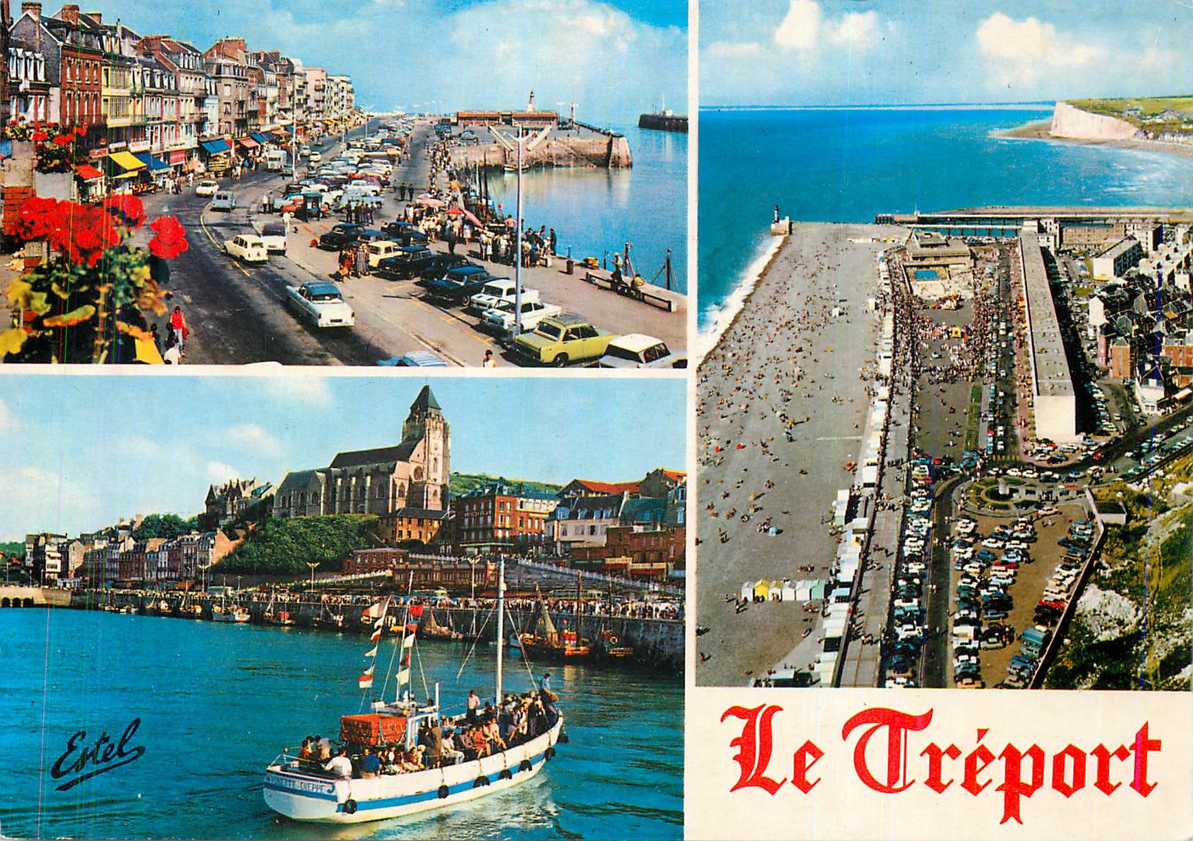 CPM le Treport (Seine Maritime) le Port Retour du Bateau Promenade Vue Generale