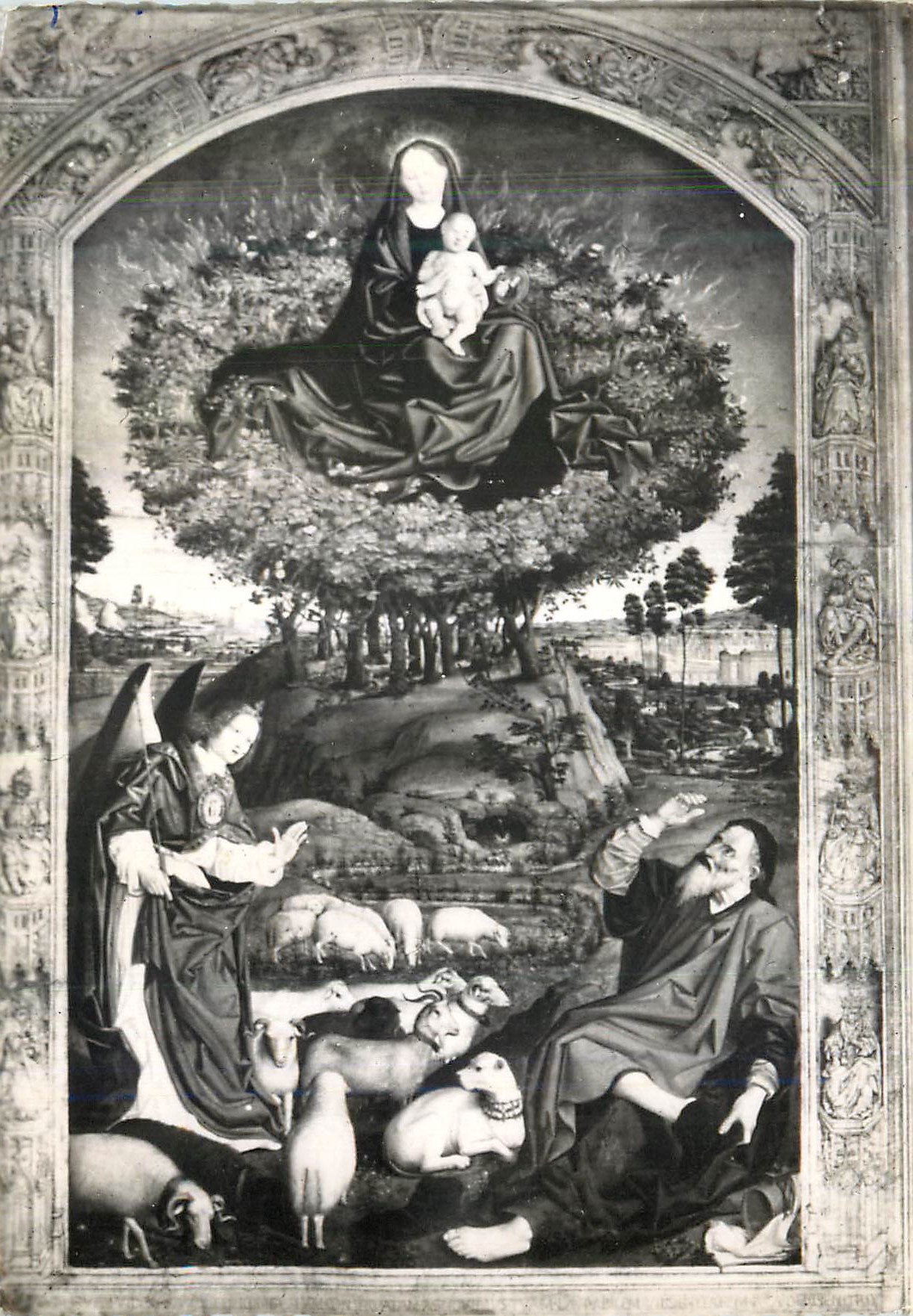 La Cité du Roy René — Cathédrale Saint-Sauveur, Partie centrale du Triptyque du Buisson Ardent (XVe siècle) — Société d'Éditions de France, Marseille