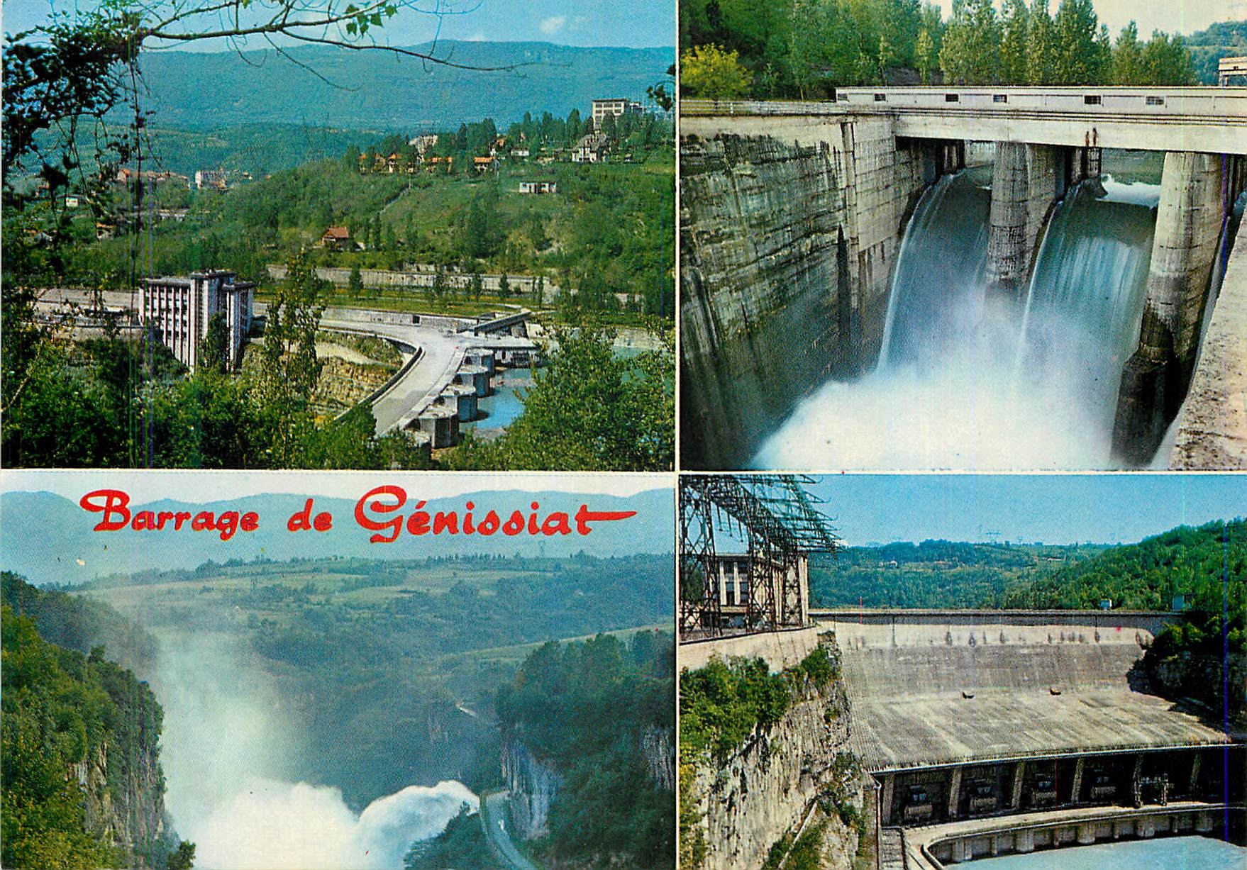 CPM le Barrage de Genissiat sur le Rhone Hauteur 104 Metres