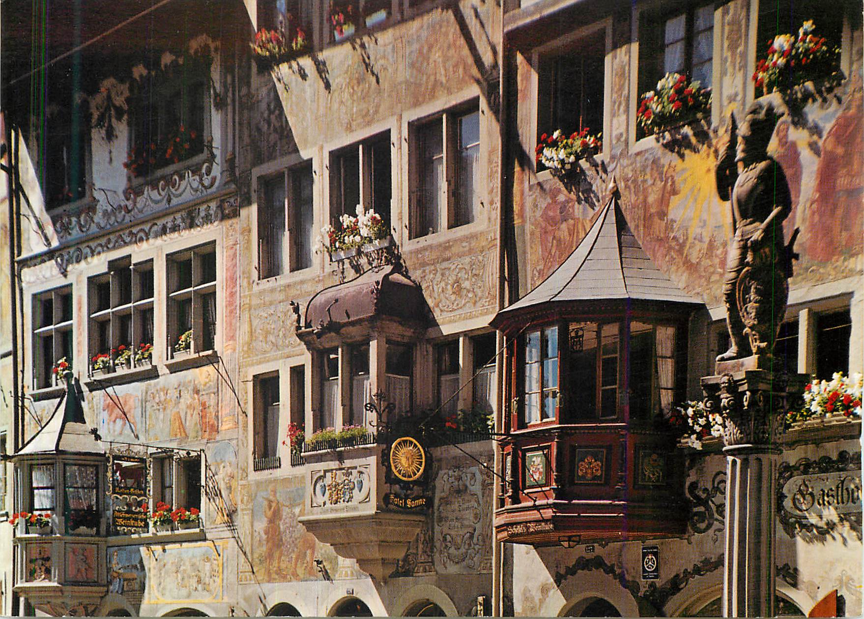 Stein am Rhein — Rathausplatz — Photoglob-Wehrli AG, Zürich, n° 2877
