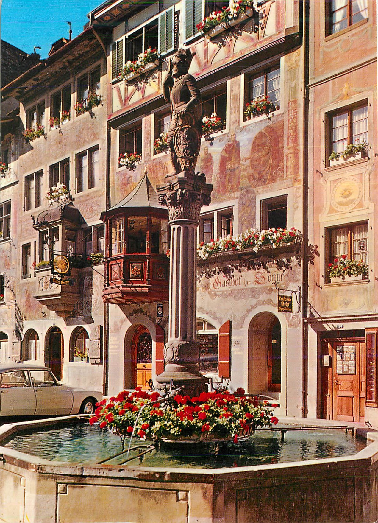 Stein am Rhein — Rathausplatz — Photoglob-Wehrli AG, n°2876