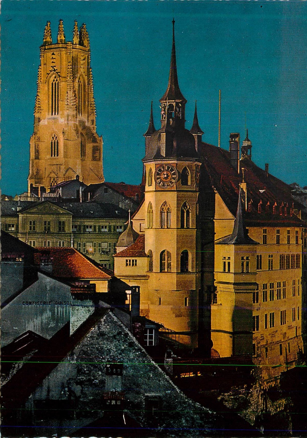 CPM Fribourg Cathedrale et Hotel de Ville