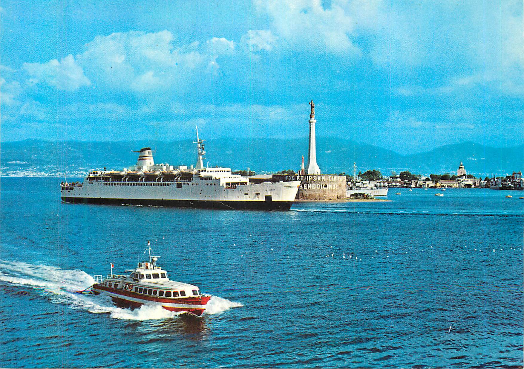 CPM Messina Navire Trajet et Aliscafo Bateau