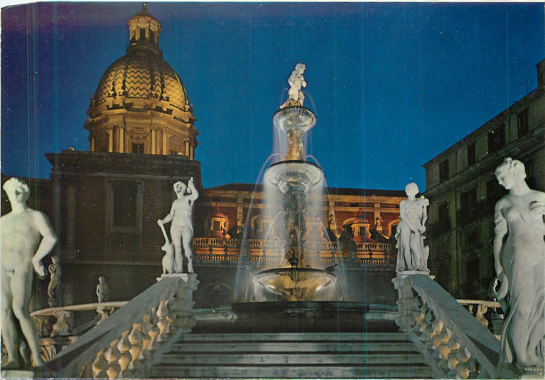 CPM Palermo Point de Vue sur la Fontana Pretoria