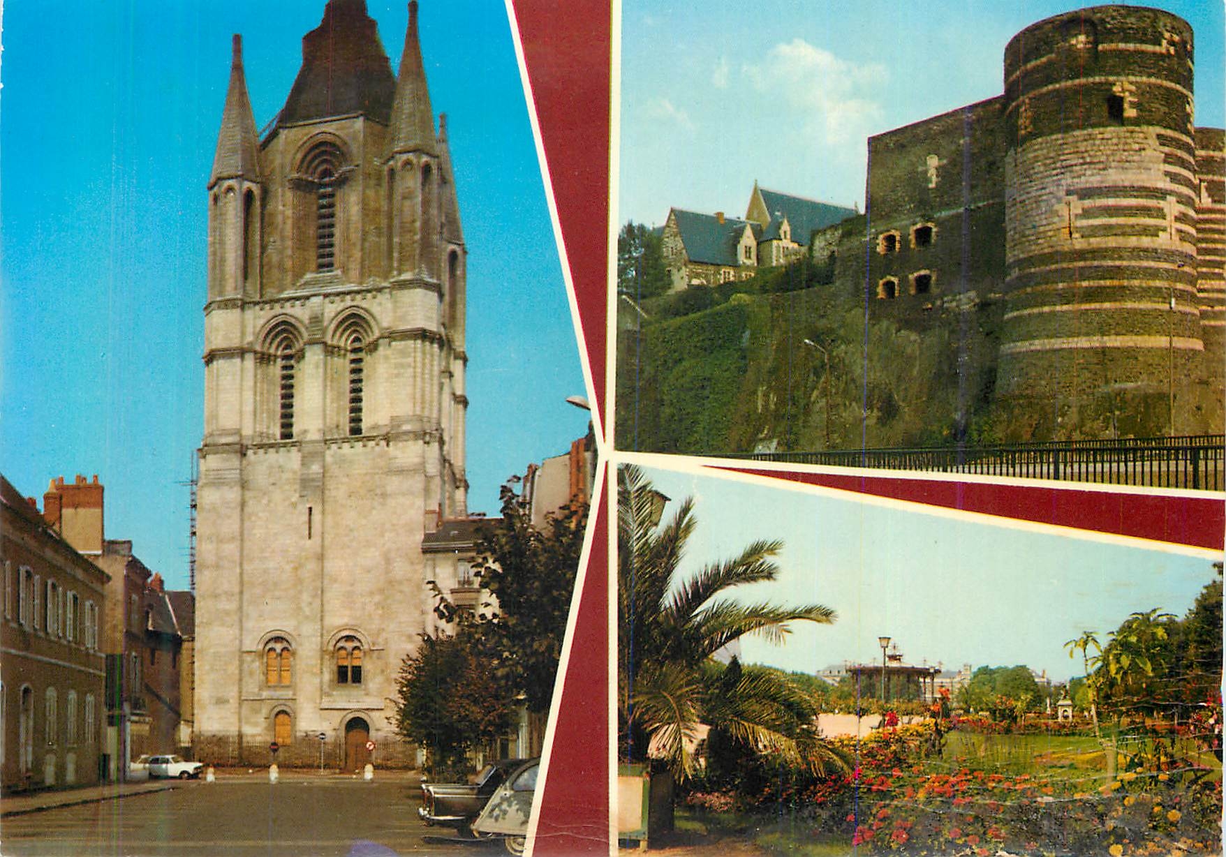 CPM Angers la Tour Saint Aubin le Chateau le Jardin du Mail
