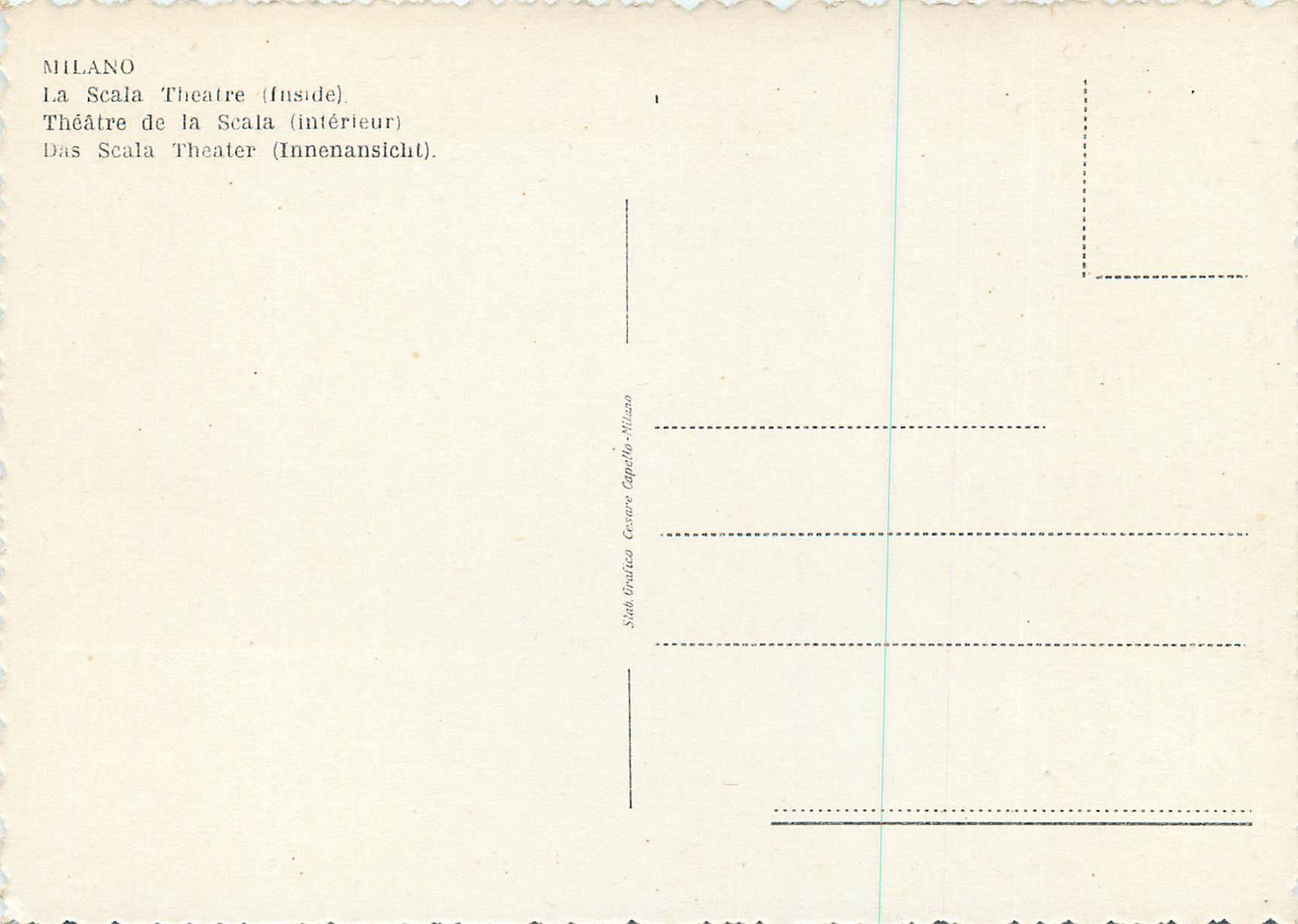 CPM Milano Theatre de la Scala (Interieur) — Verso