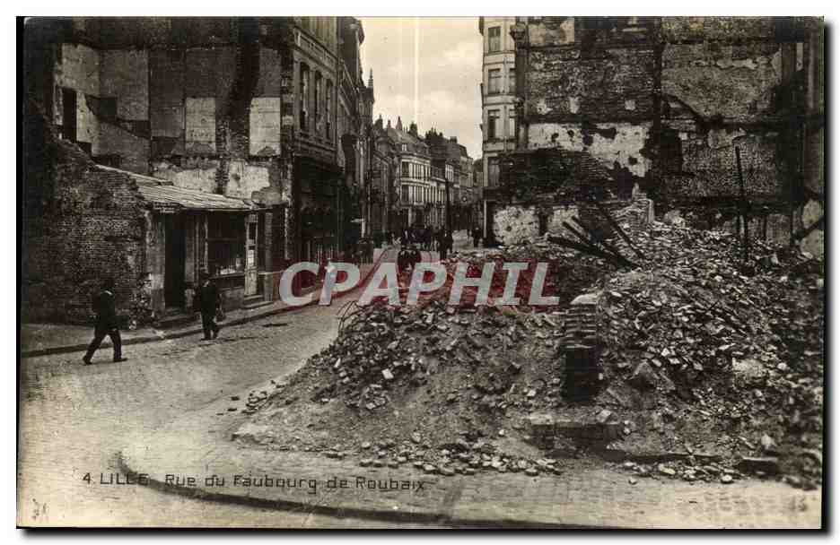 Lille CPA Rue du faubourg de Roubaix
