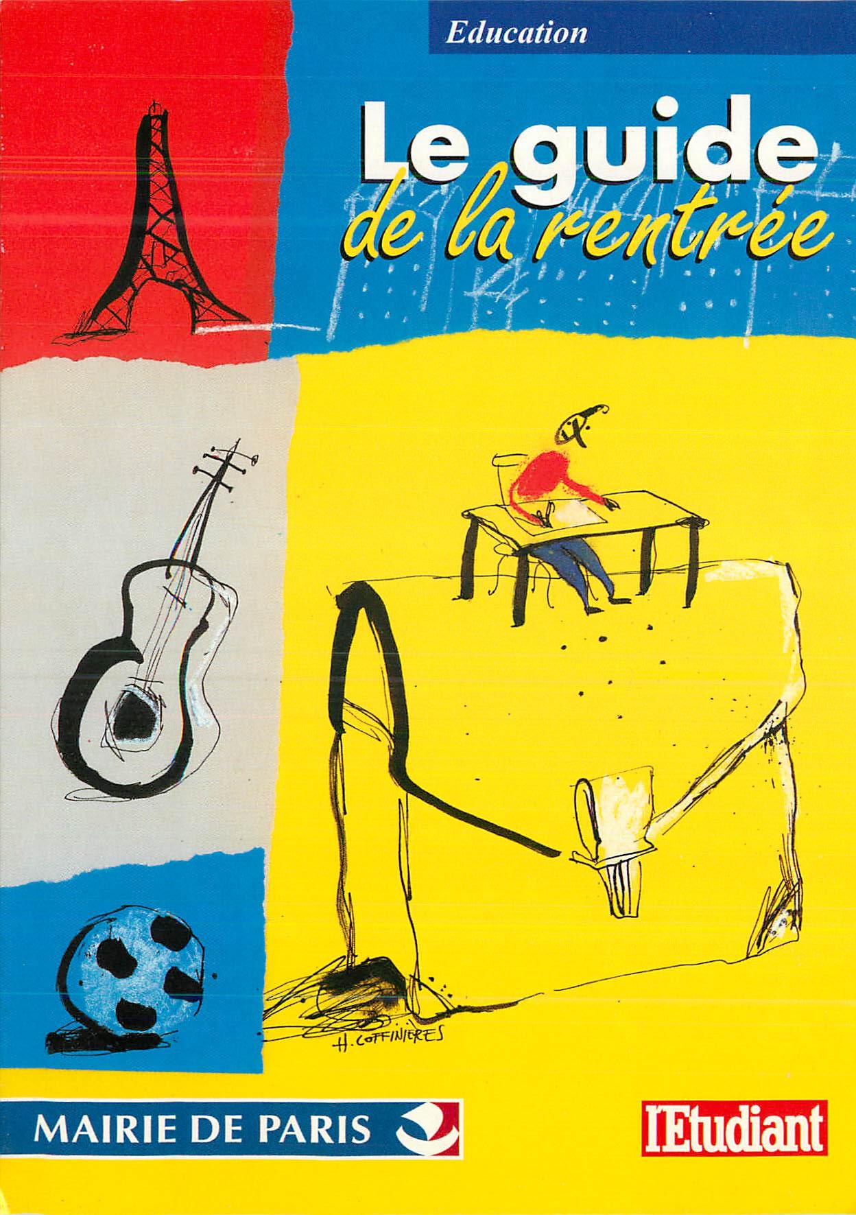 CPM Le Guide de la Rentree Mairie de Paris Tour Eiffel