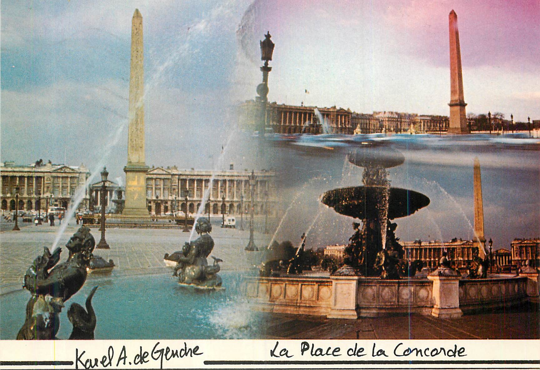 CPM Paris la Place de la Concorde