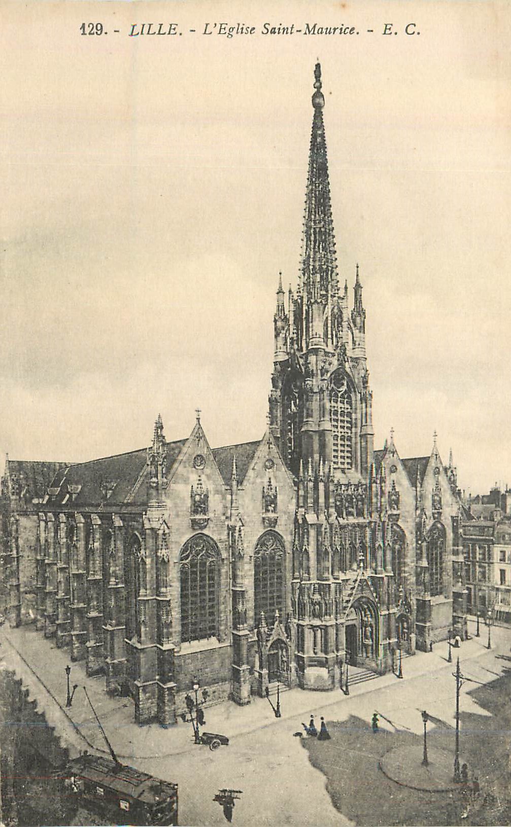 CPA Lille l'Eglise Saint Maurice