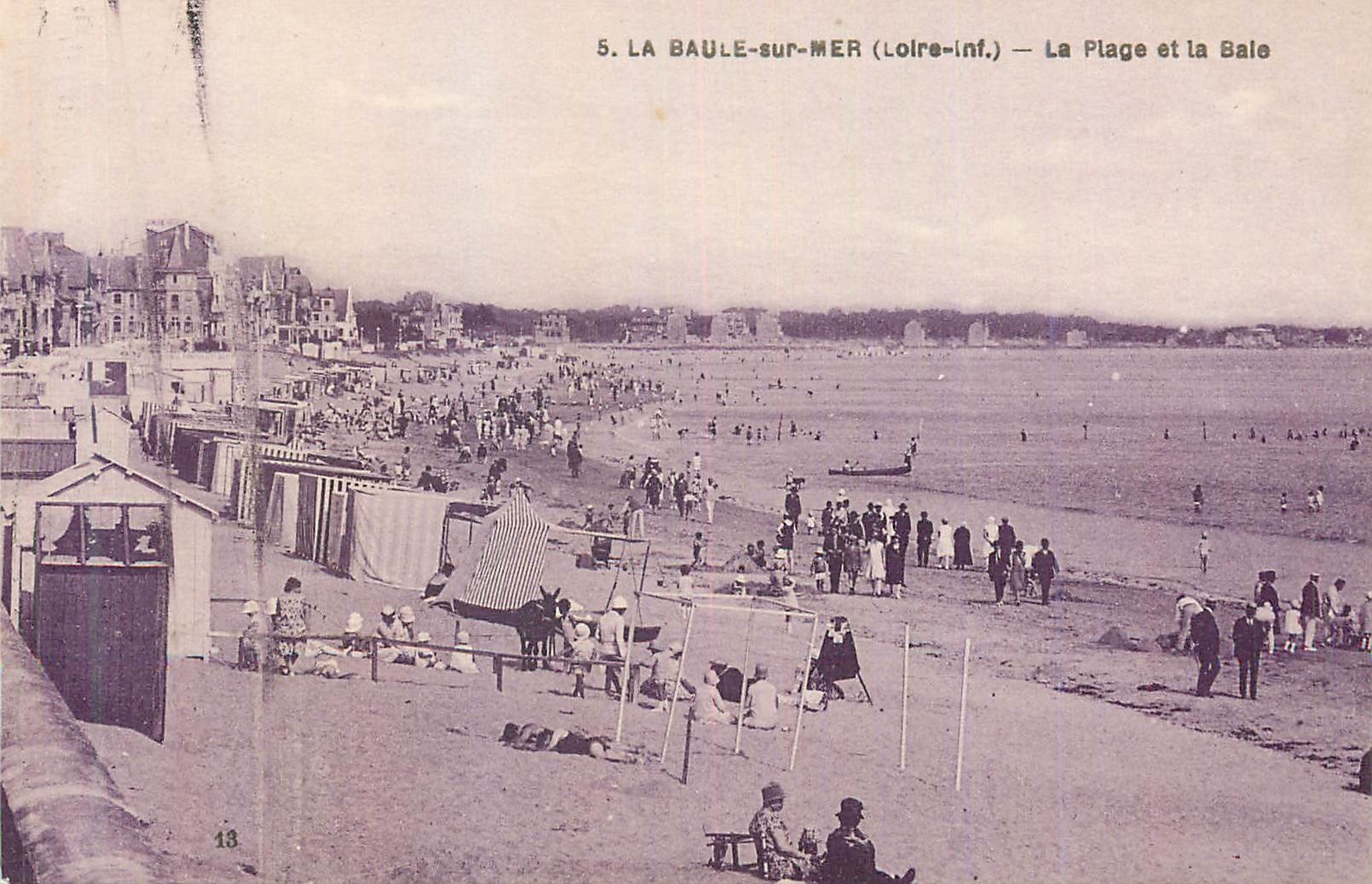 CPA la Baule sur Mer (Loire Inf) la Plage et la Baie