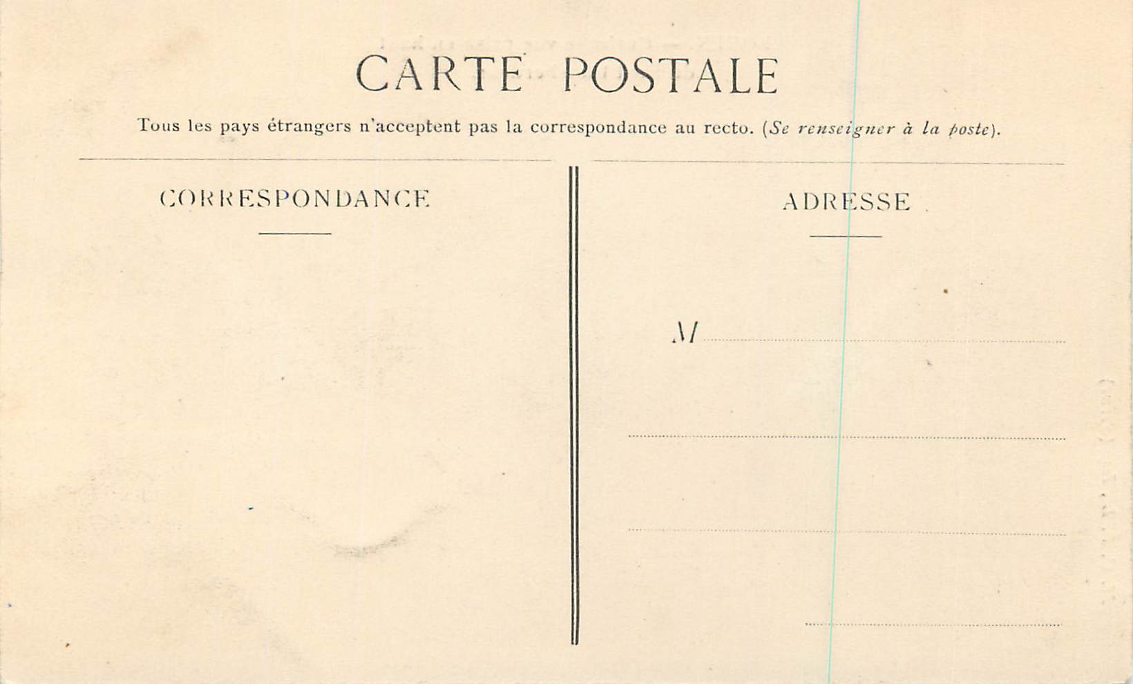 CPA Rouen Curieuse Vue Prise en Haut du Pont Transbordeur — Rückseite