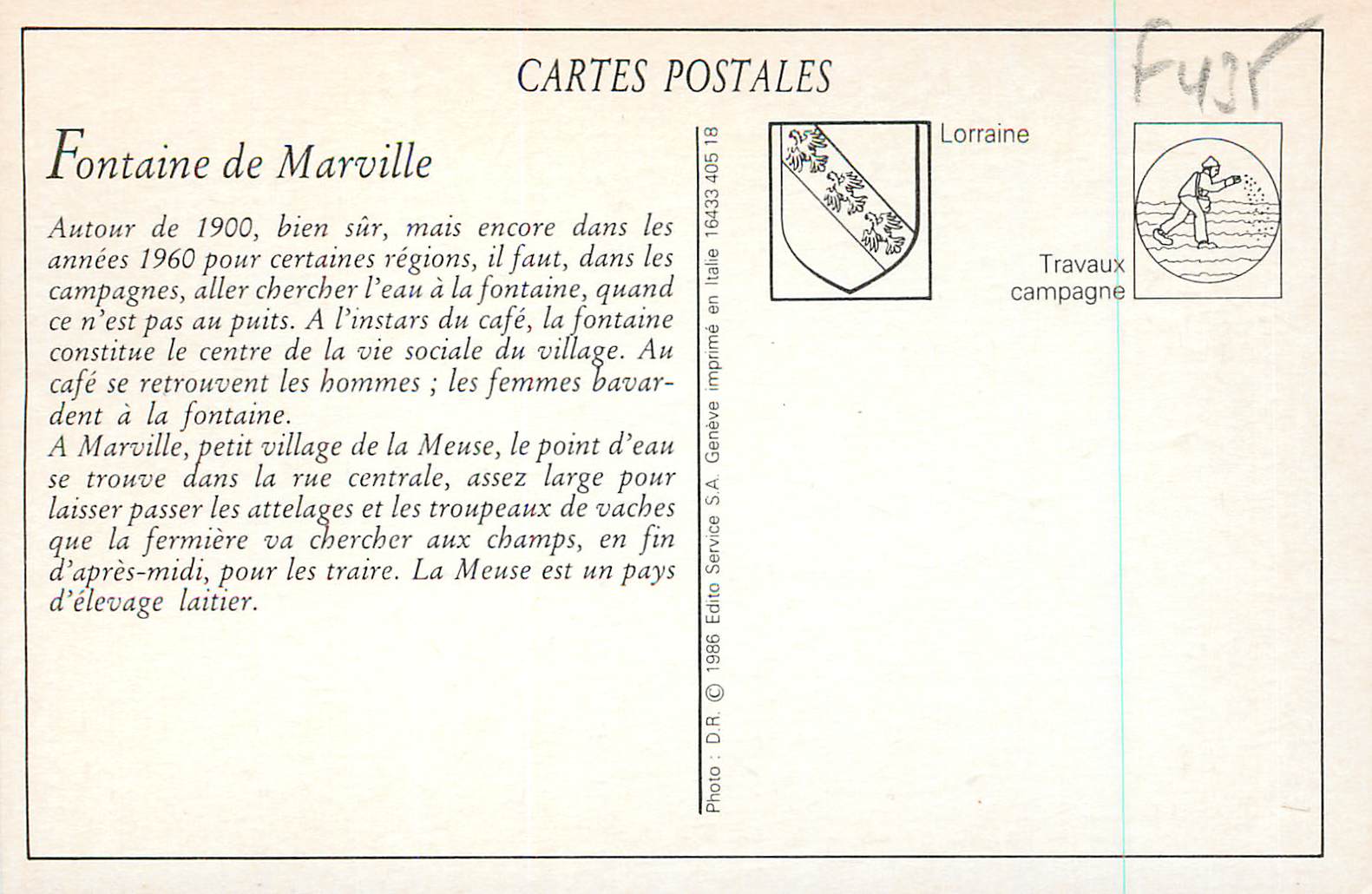REPRO la Fontaine de Marville (Meuse) — Back