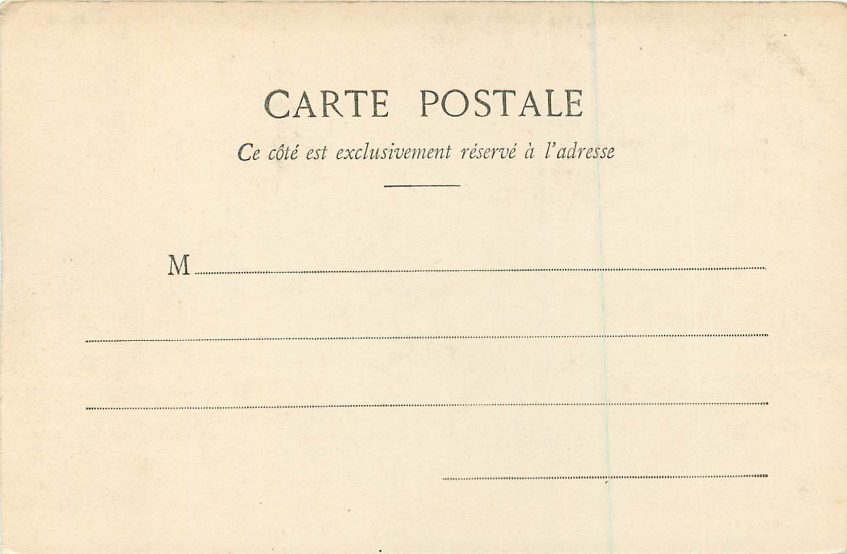 CPA Nice Promenade du Chateau Allee de Palmiers — Rückseite