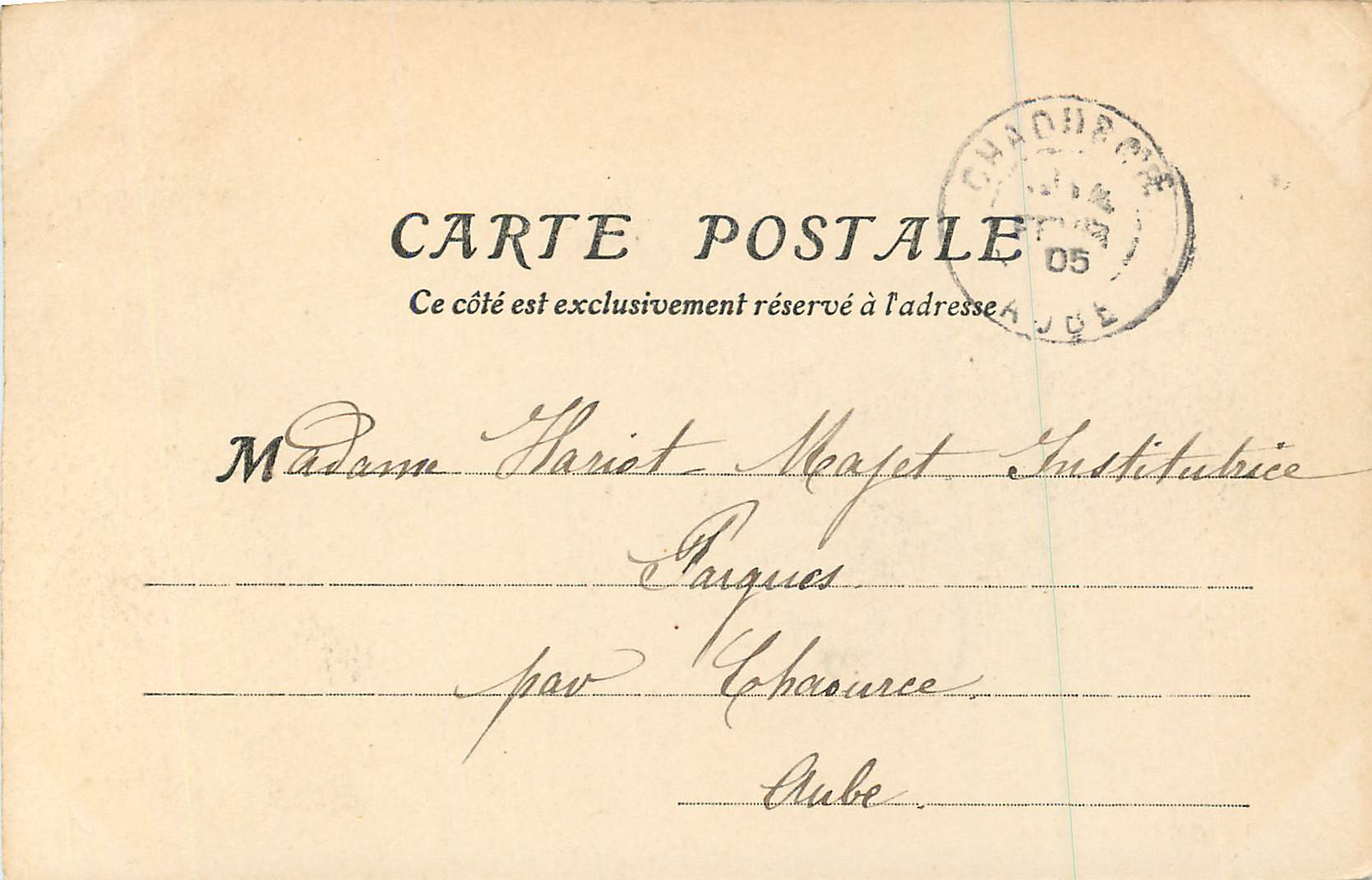 CPA Nice le Casino — Rückseite
