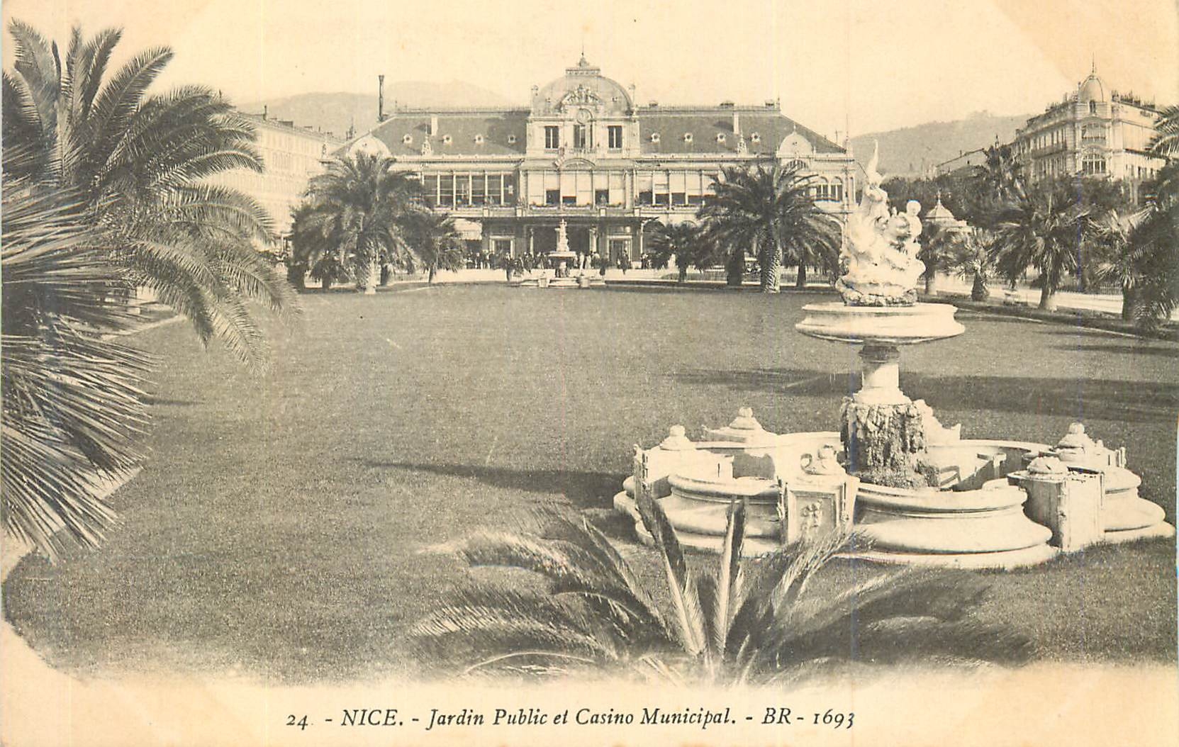 CPA Nice Jardin Public et Casino Municipal