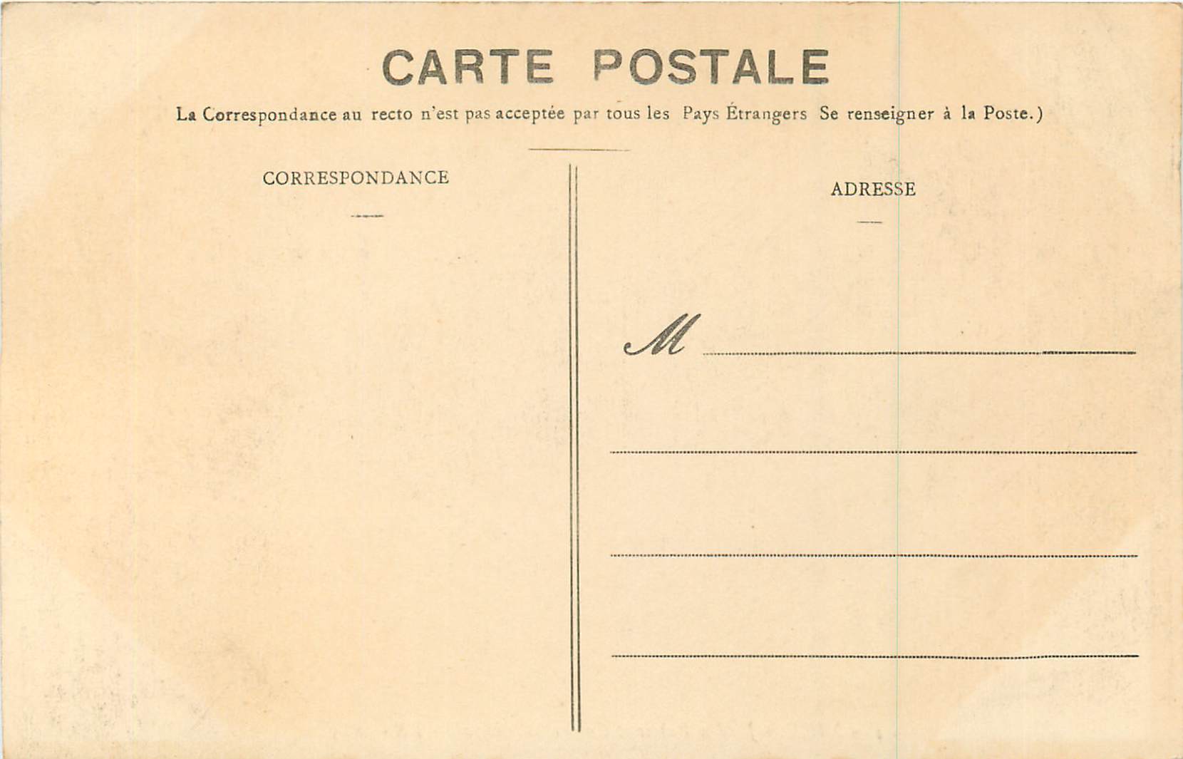 CPA Nice Jardin Public et Casino Municipal — Rückseite