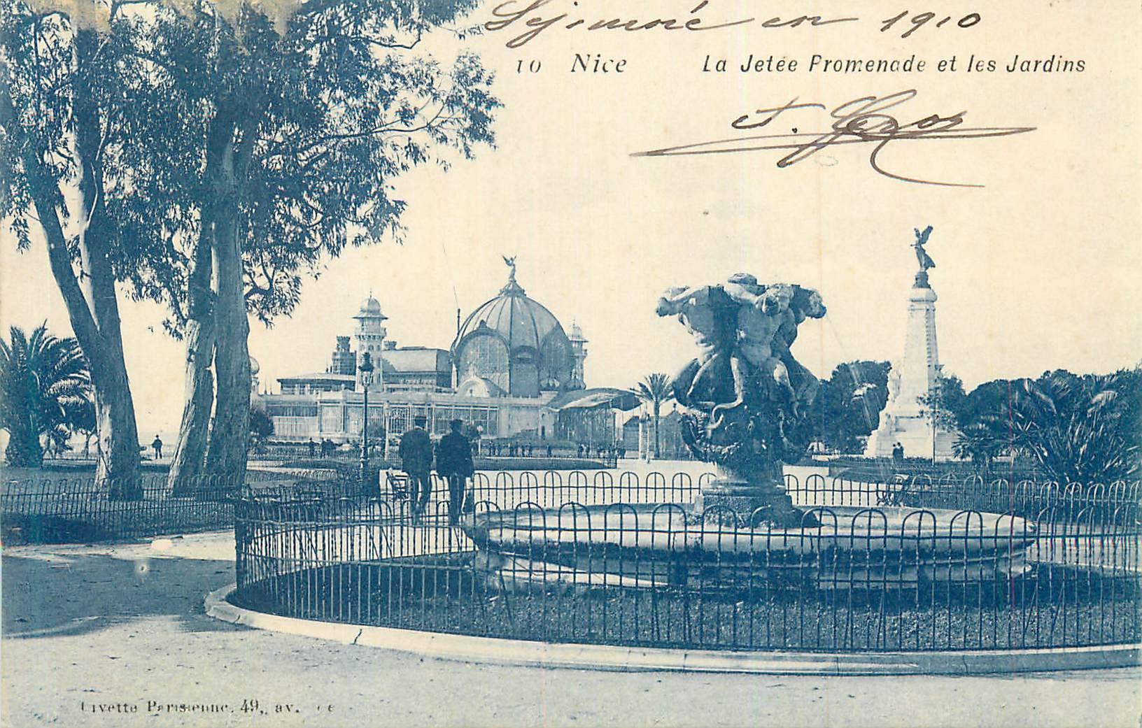 CPA Nice la Jetee Promenade et les Jardins