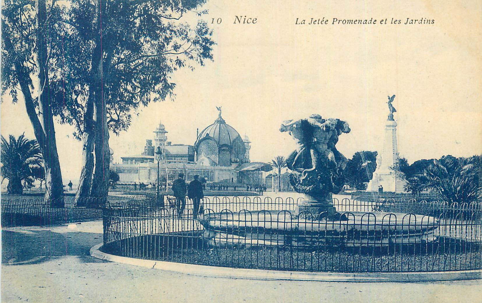 CPA Nice la Jetee Promenade et les Jardins