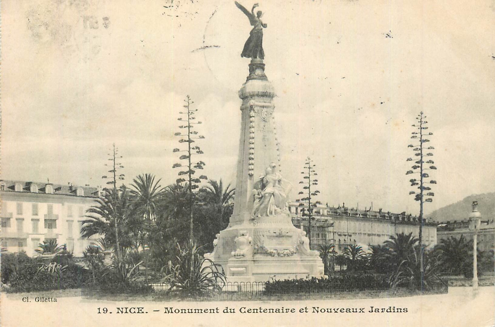 CPA Nice Monument du Centenaire et Nouveaux Jardins