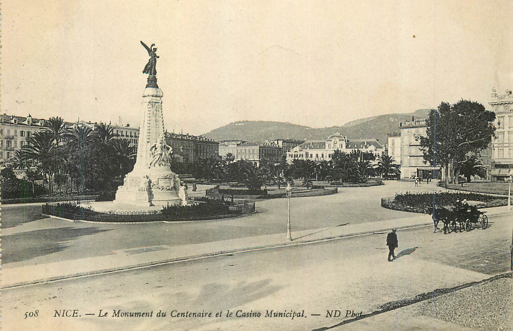 CPA Nice le Monument du Centenaire et le Casino Municipal