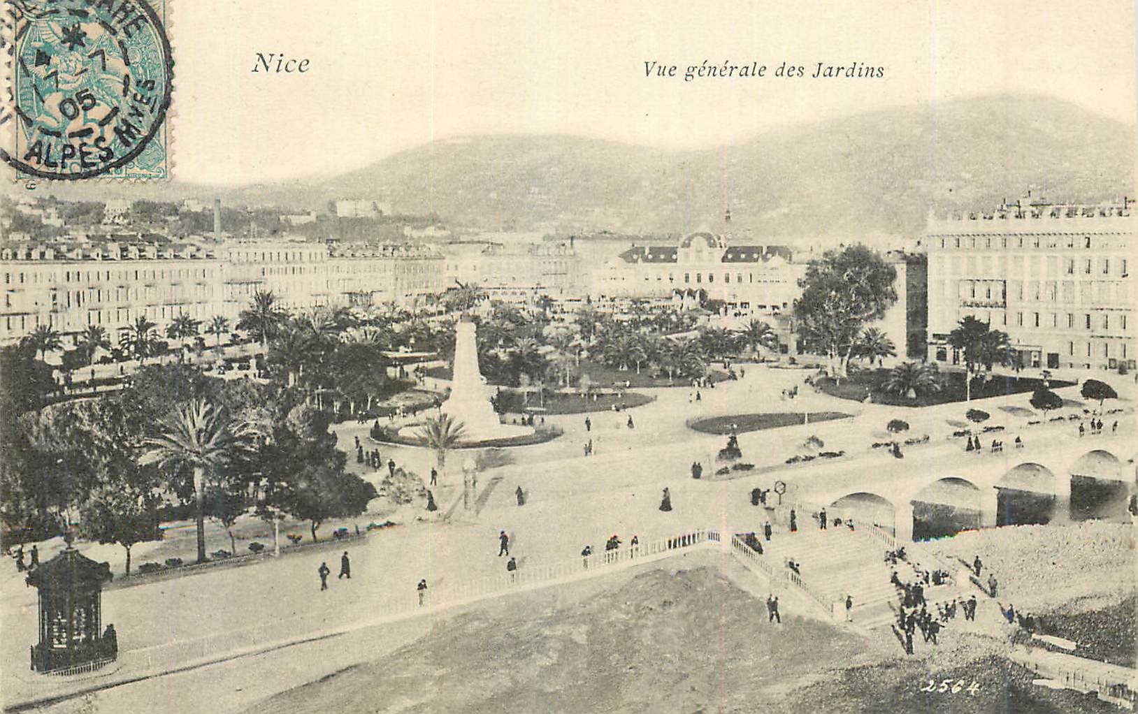 CPA Nice Vue Generale des Jardins