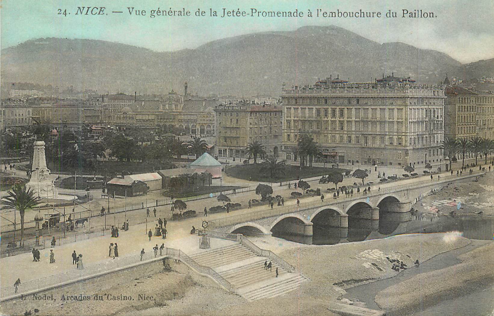 CPA Nice Vue Generale de la Jetee Promenade a l'Embouchure du Paillon