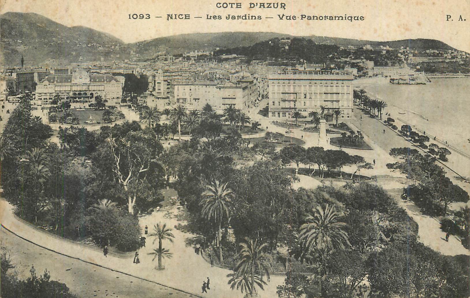 CPA Nice les Jardins Vue Panoramique Cote d'Azur