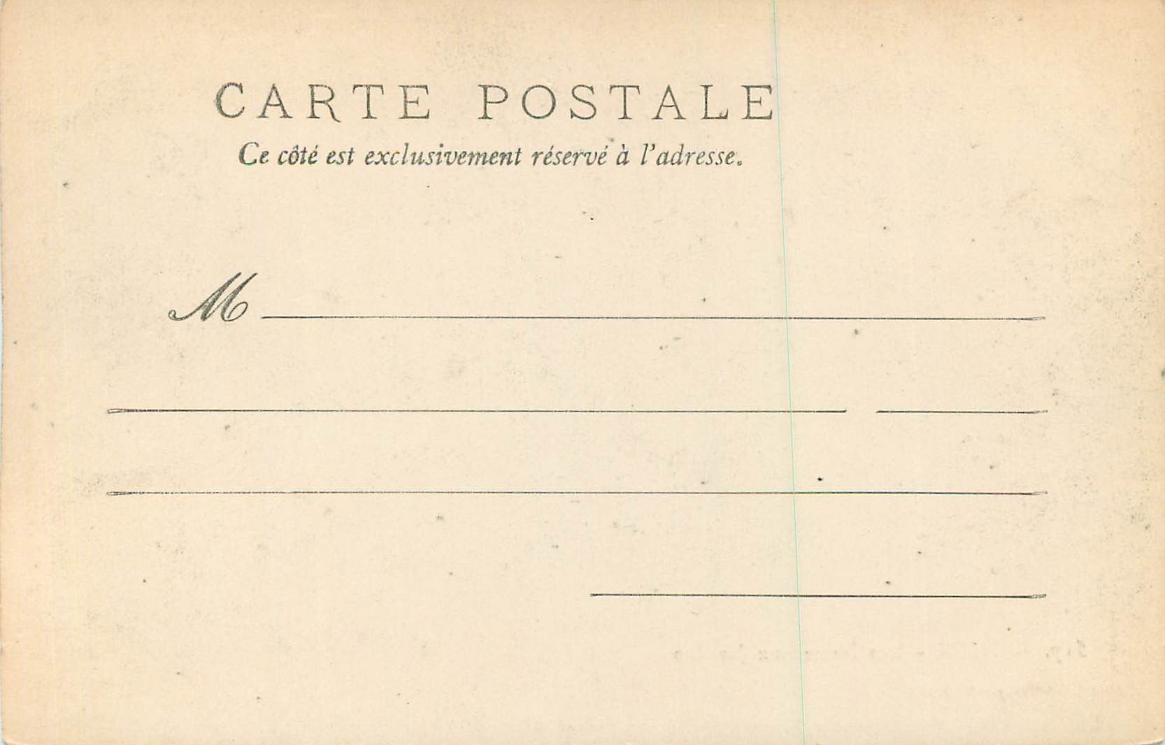 CPA Nice les Nouveaux Jardins — Verso