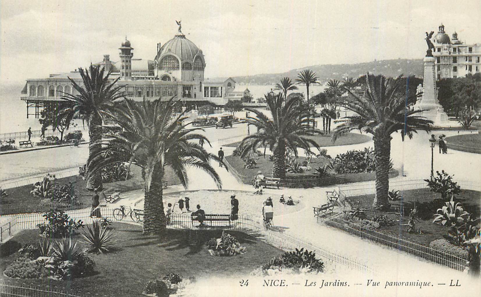 CPA Nice les Jardins Vue Panoramique