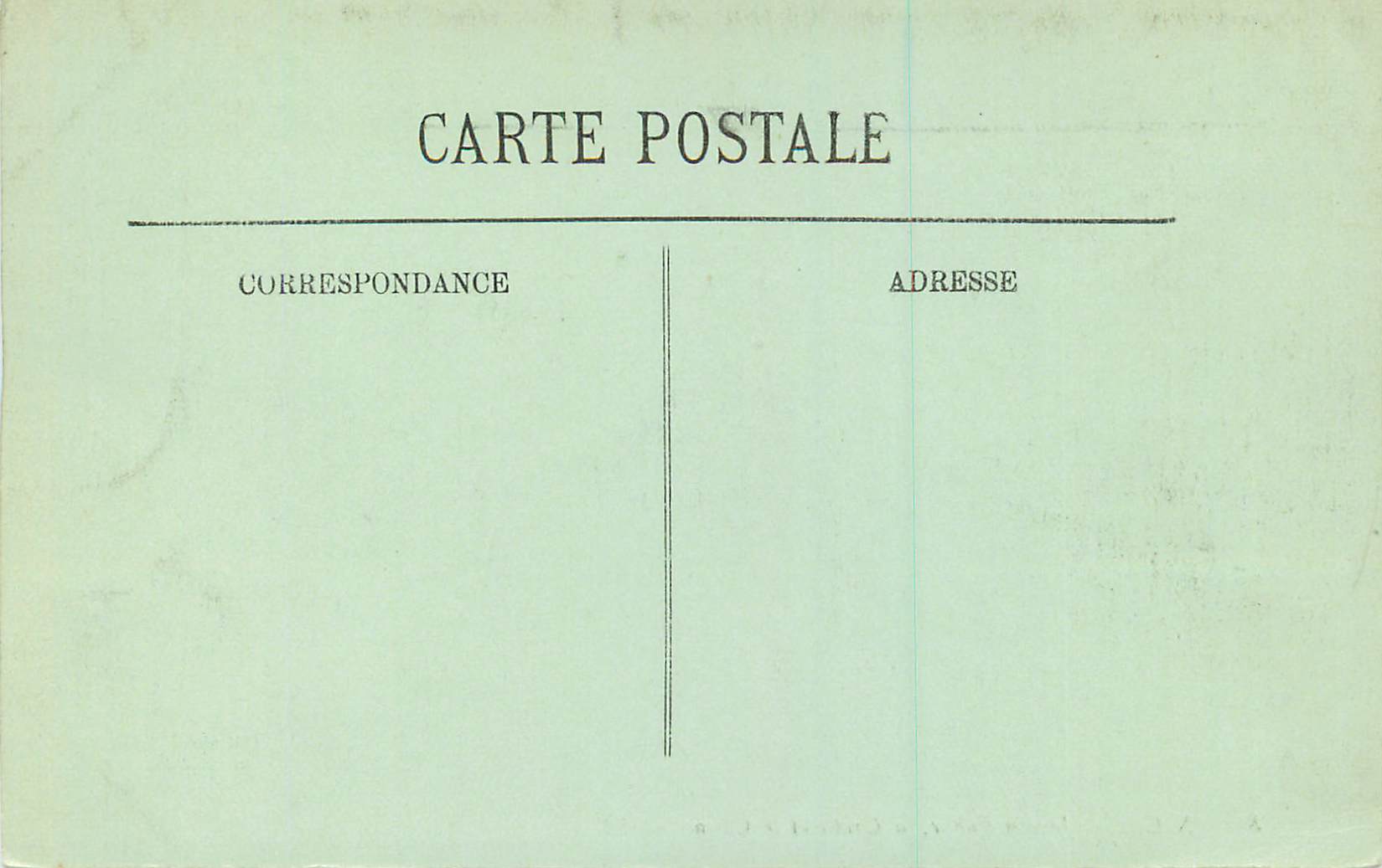 CPA Nice Jardin Public la Grotte et le Casino — Verso