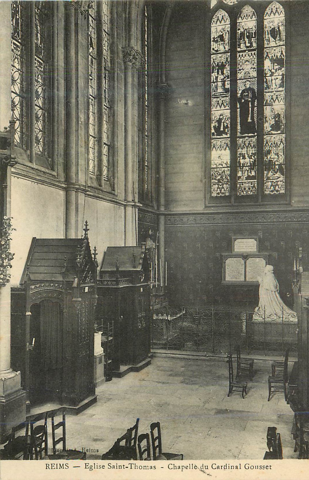 CPA Reims Eglise Saint Thomas Chapelle du Cardinal Gousset