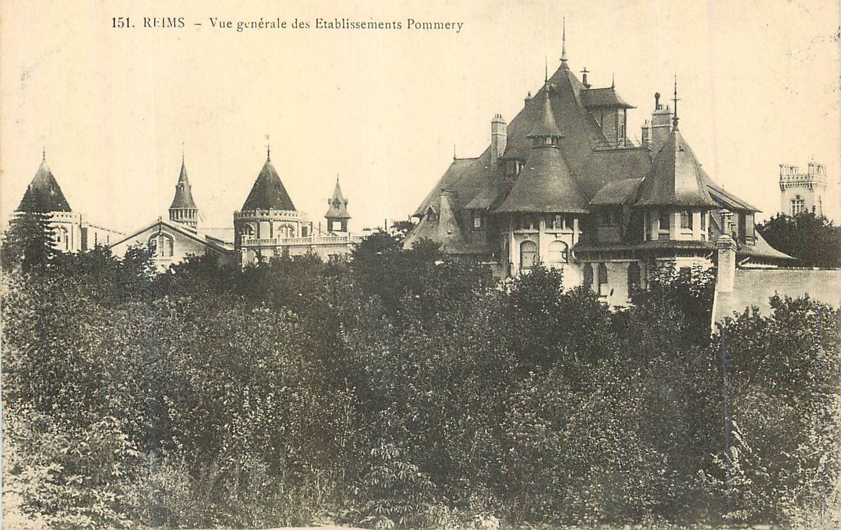 CPA Reims Vue Generale des Etablissements Pommery