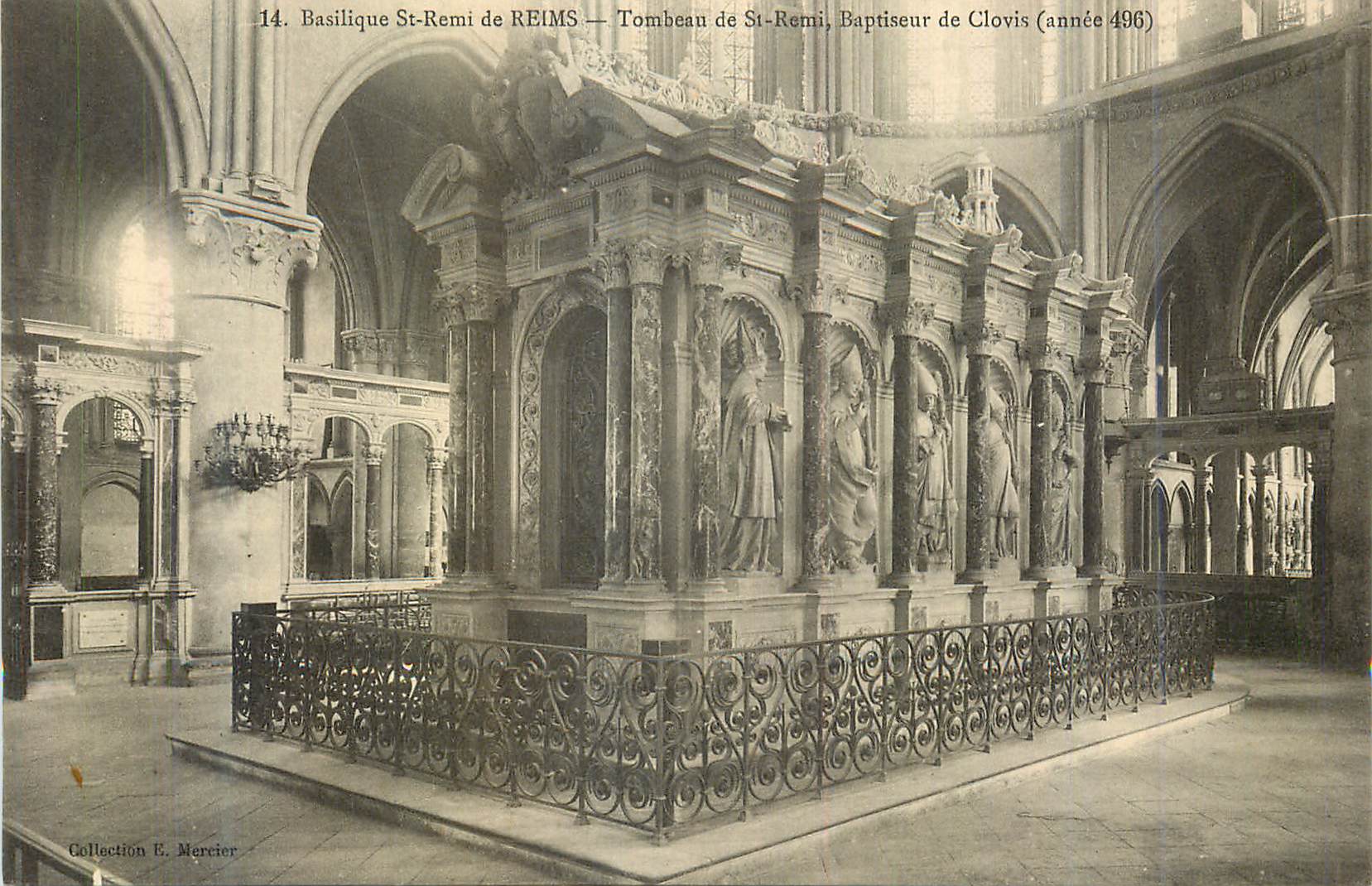 Basilique St-Remi de REIMS — Tombeau de St-Remi, Baptiseur de Clovis (année 496)