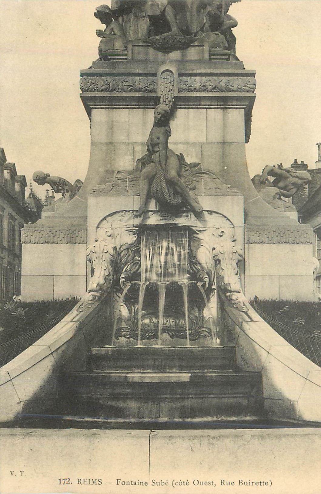 CPA Reims Fontaine Sube (Cote Ouest Rue Buirette)
