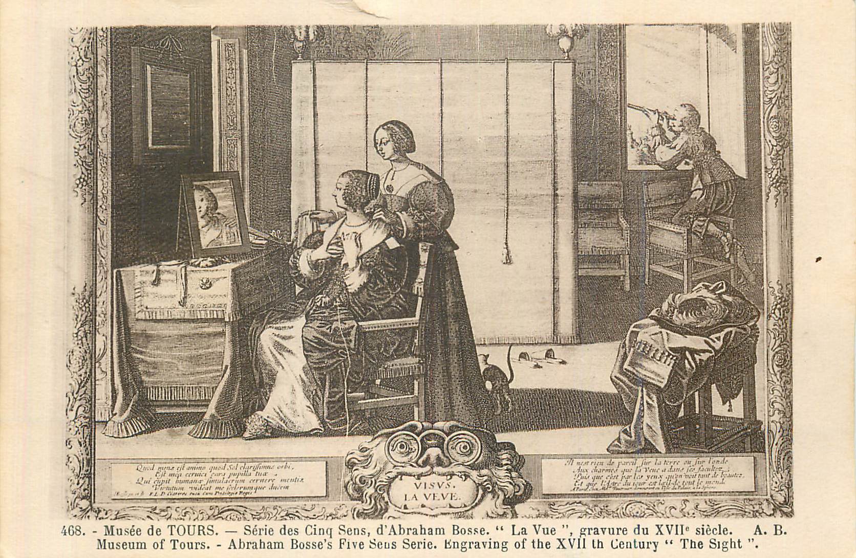CPA Musee de Tours Serie des Cinq Sens d'Abraham Bosse