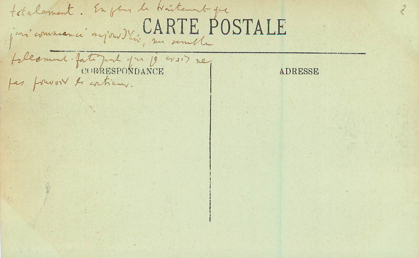CPA Vichy Vue sur la Cote St Amand prise du Thermal Palace — Verso