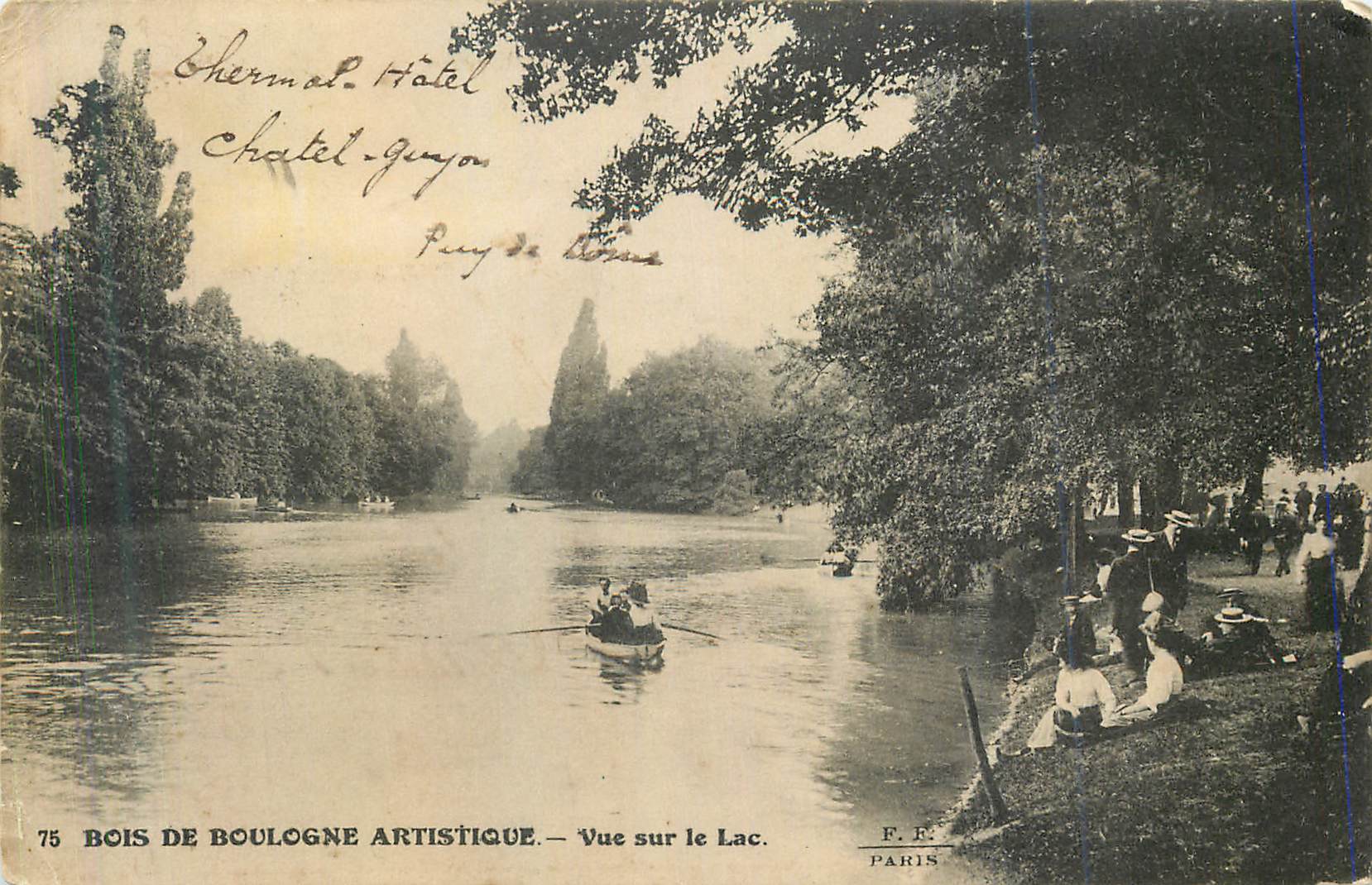 CPA Bois de Boulogne Artistique Vue sur le Lac