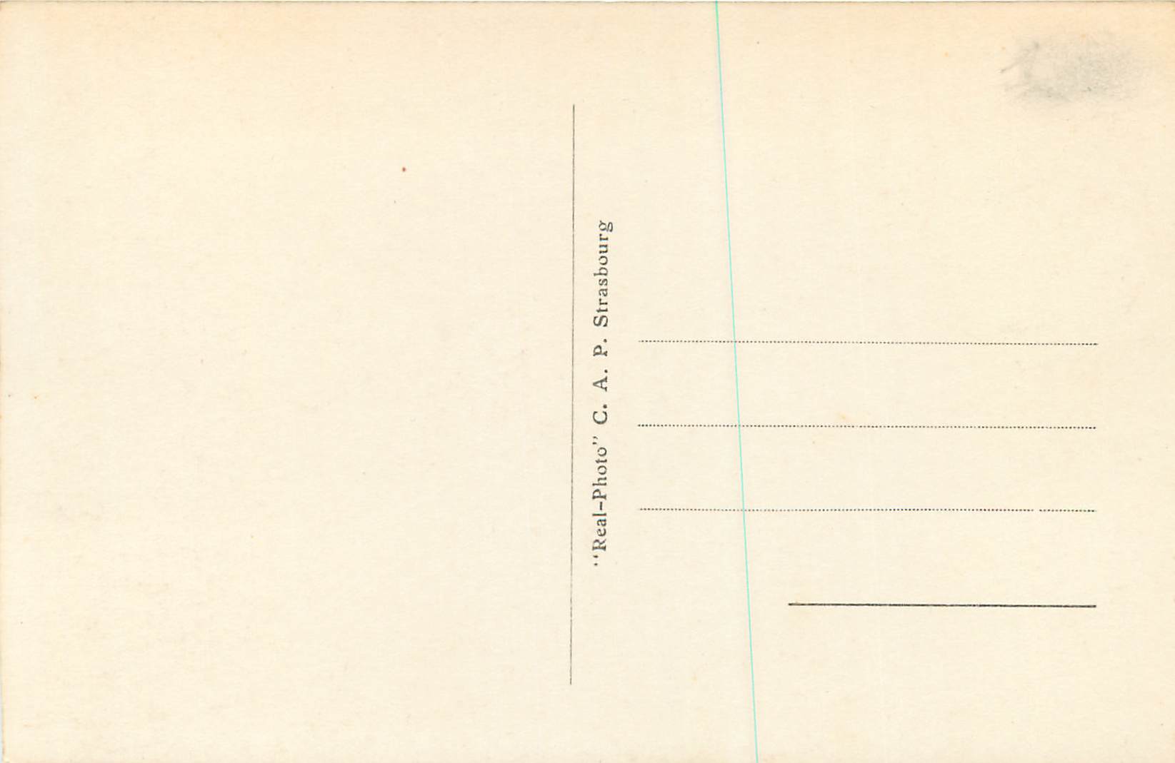 Strasbourg — La Place Broglie et le Théâtre — C.A.P. n° 371 — Rückseite