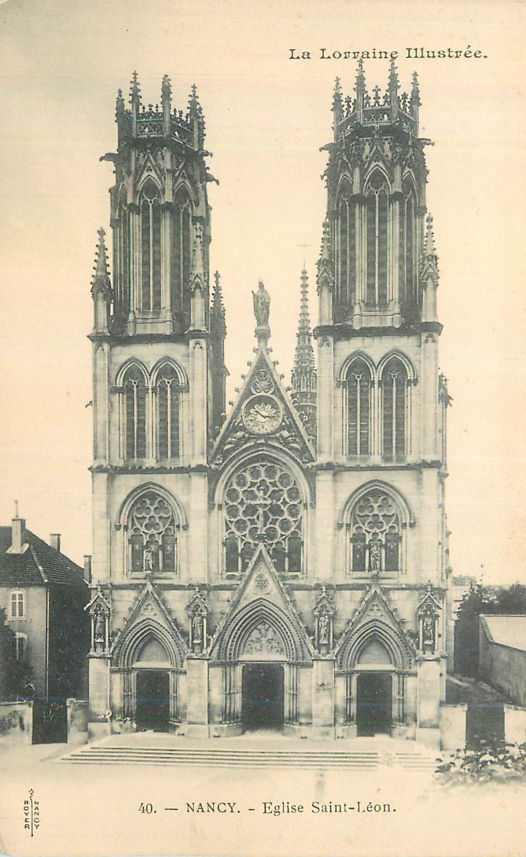 CPA Nancy Eglise Saint Leon La Lorraine Illustree
