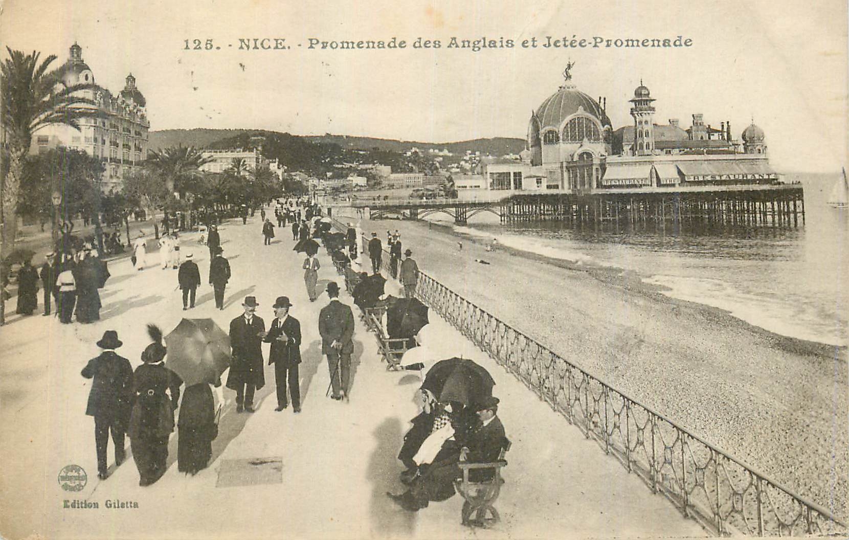 CPA Nice Promenade des Anglais et Jetee Promenade 