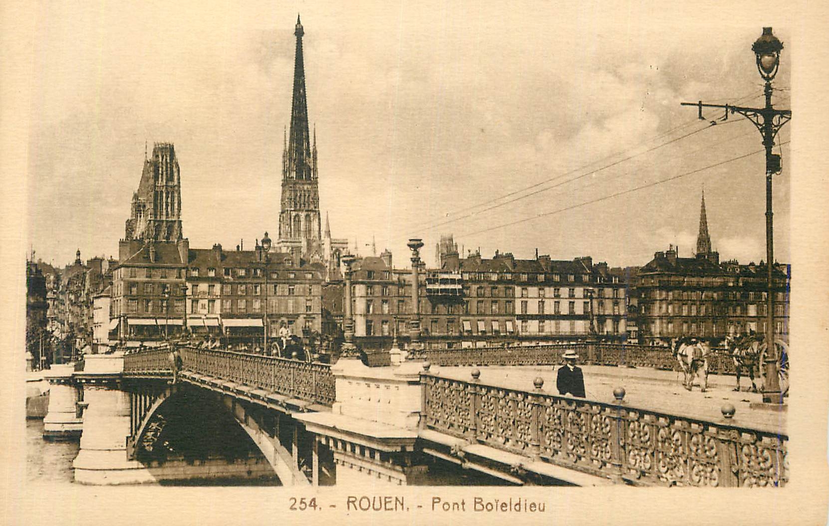 CPA Rouen Pont Boieldieu