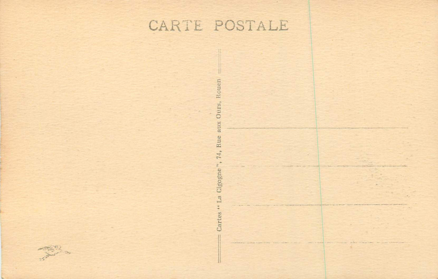 CPA Rouen Pont Boieldieu — Verso