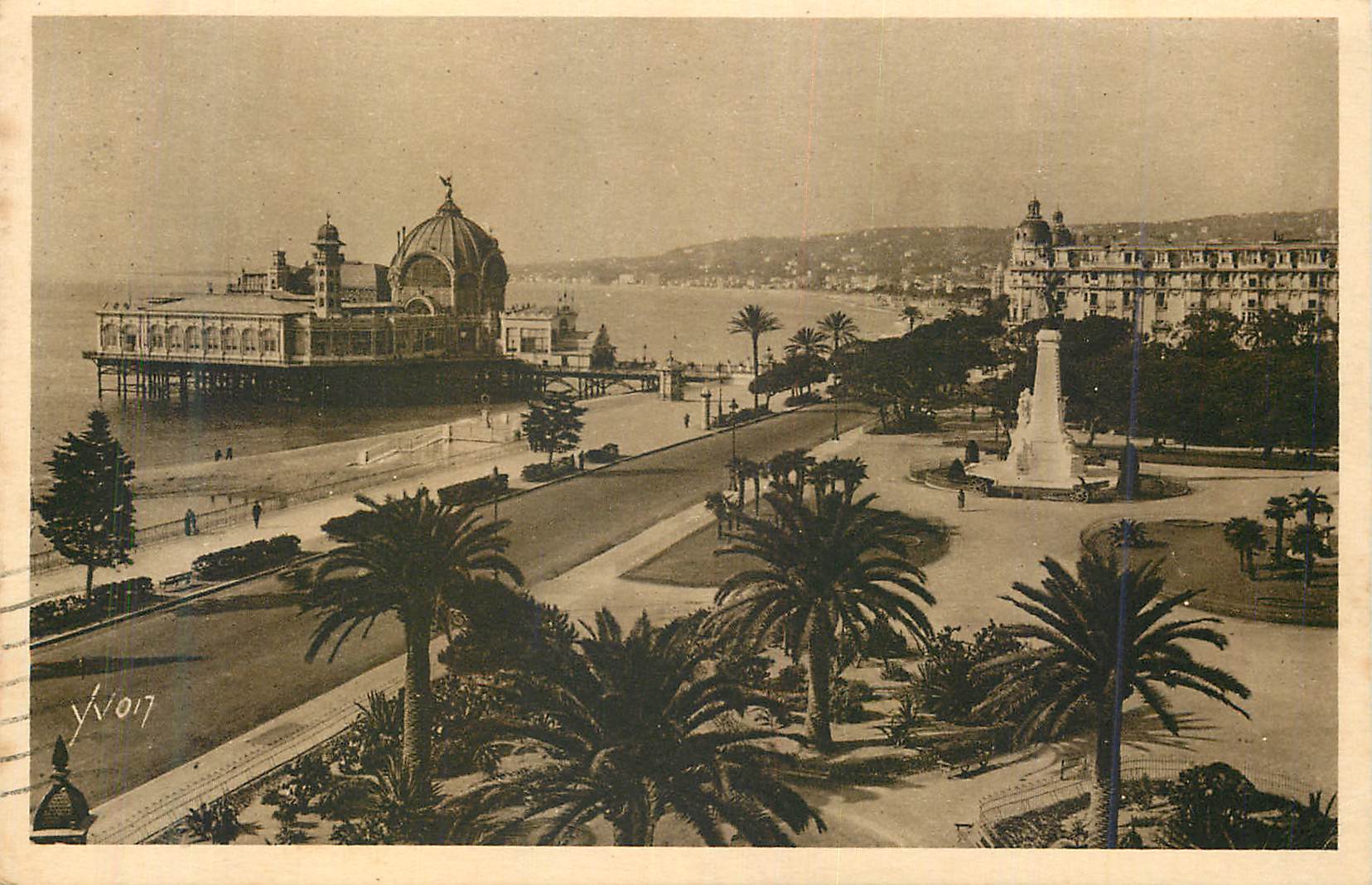 CPA Nice (Alpes Maritimes) Cotes d'Azur La Douce France Les Jardins Albert Ier et le Palais de la Jetee