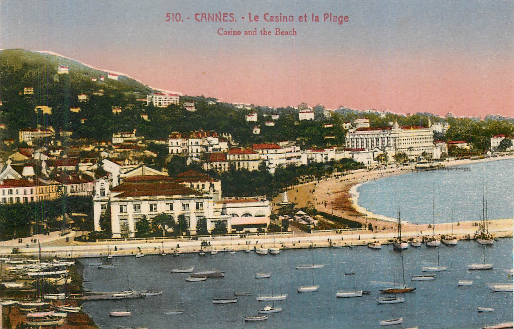 CPA Cannes Le Casino et la Plage