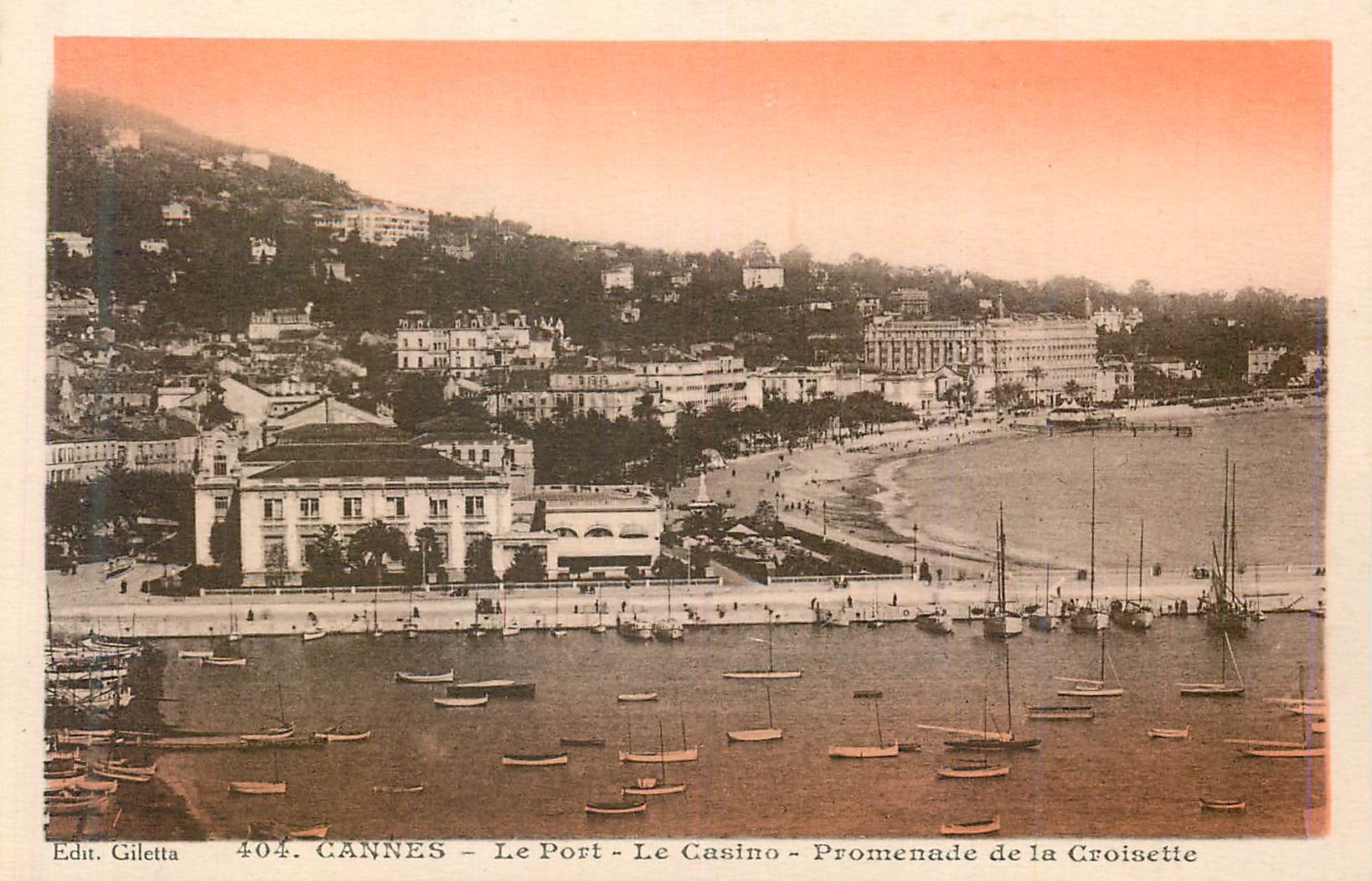 CPA Cannes Le Port Le Casino Promenade de la Croisette