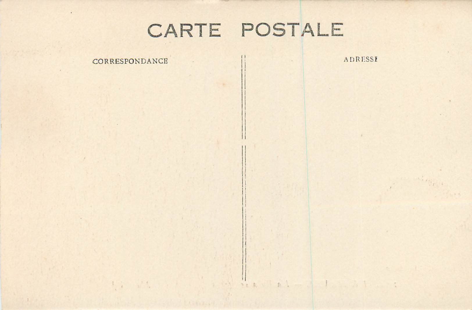 CPA Le Havre La Falaise — Rückseite